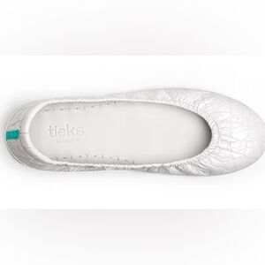 Diamond white croc Tieks.